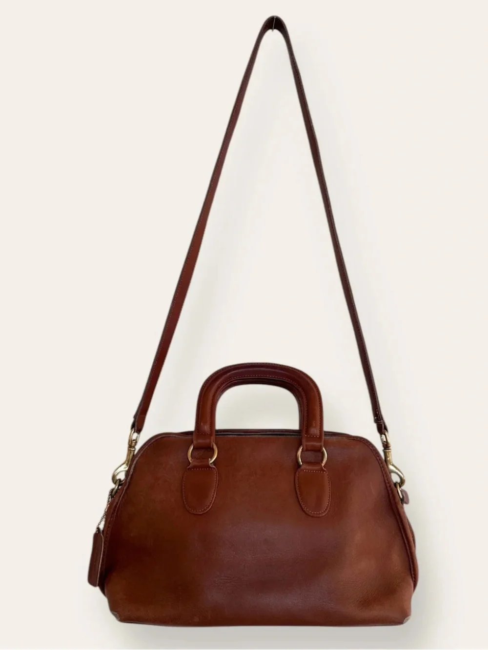 Vintage Coach 0147 Baxter Satchel Dome Bag 2 Way Handbag Crossbody Bag